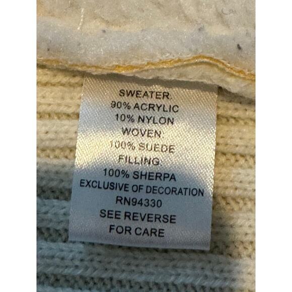 LIV Suede & Sherpa jacket/sweater - Super soft! size Large - Picture 5 of 8